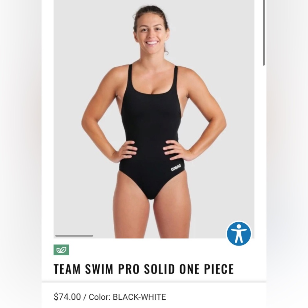 NWT Arena One Piece Team Swim Pro Swimsuit